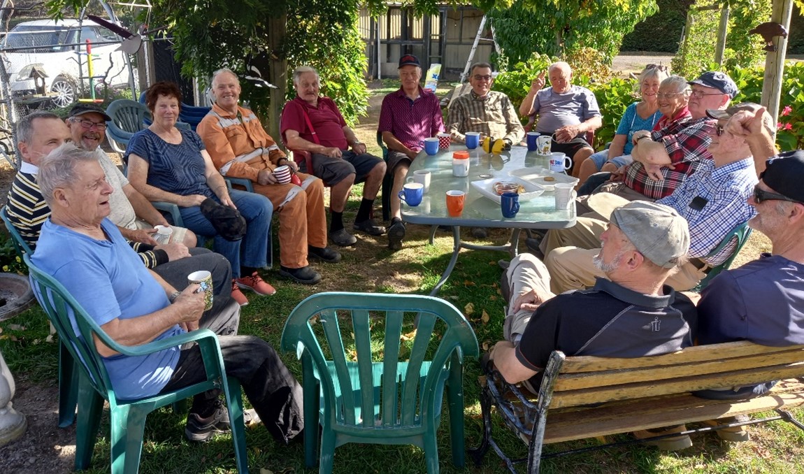 Morning tea at the shed